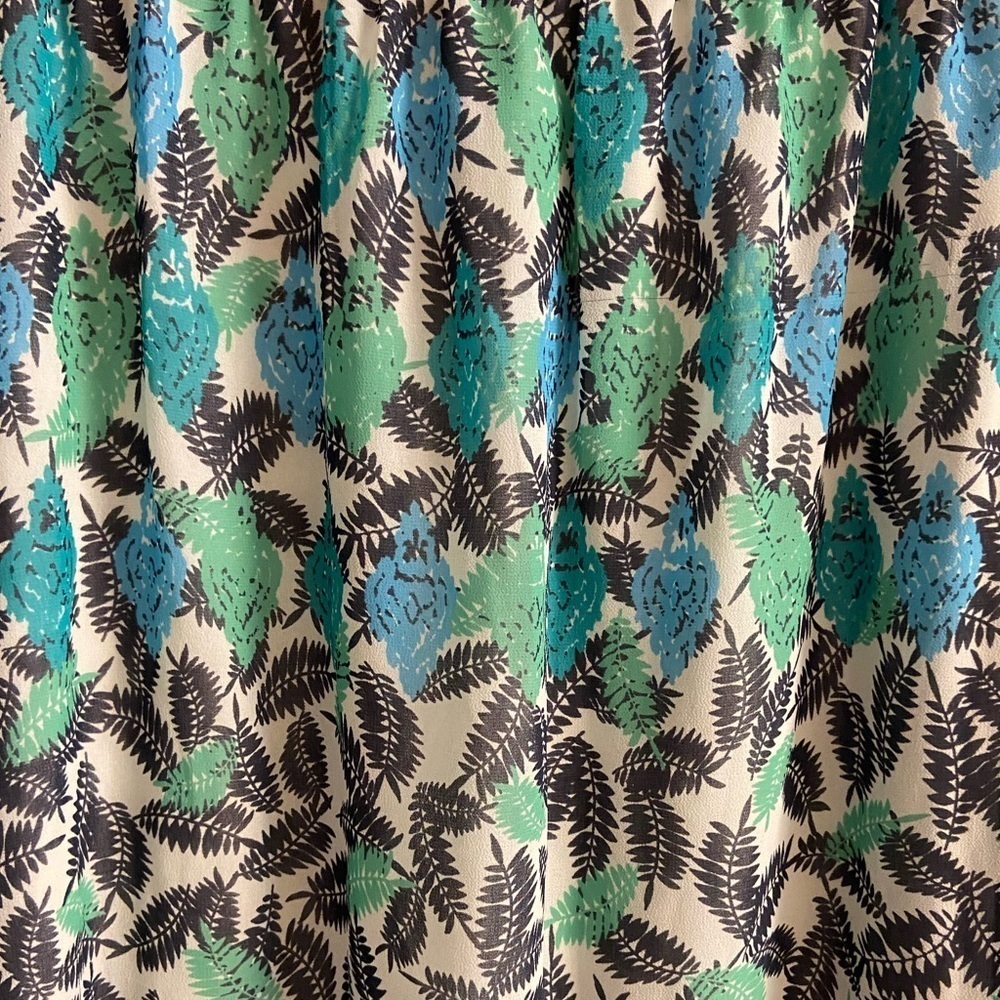 J Jill skirt midi green floral elastic pencil XL NWT - Picture 3 of 6